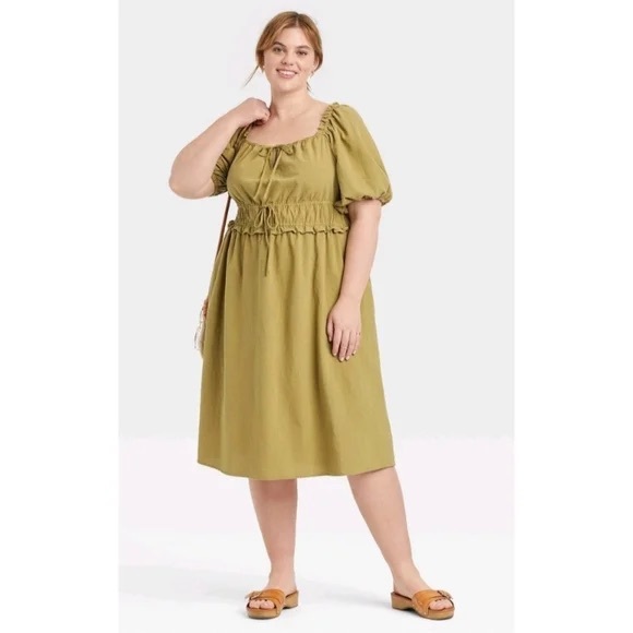 Green midi dress - Picture 8 of 9